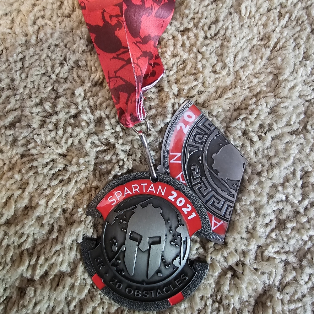 2021 Spartan Race Spartan Sprint Finishers Medal, Unisex Adult 5K 20 Obstacles